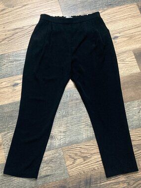10 Crosby Derek Lam Womens Size 8 Black Pants Tapered Leg Business Workwear